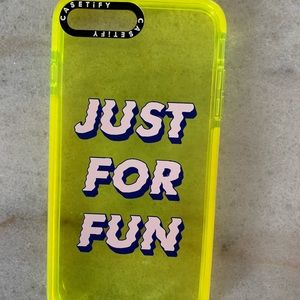 Casetify customized neon iPhone 8 Plus case.